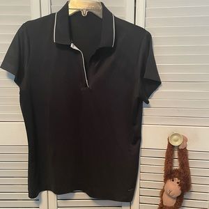 Nike Dri Fit Golf Polo Shirt Black Size L